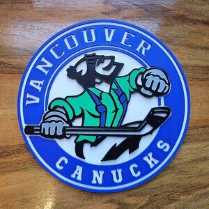 Vancouver Canucks Johnny Canuck 3D Printed Sign